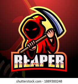 Reaper skull mascot esport logo design