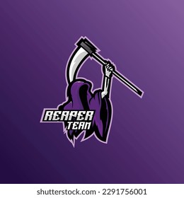 reaper team logo esport mascot design