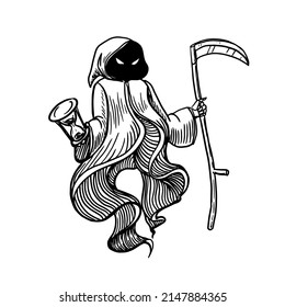 Reaper vector illustration on white background