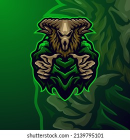 Reapers masscot logo esport premium vector