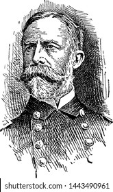 Rear Admiral William T. Sampson, Vintage Illustration