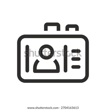 Rear camera icon, human symbol