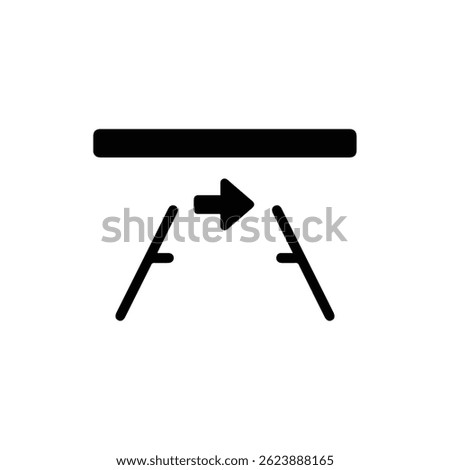 Rear Camera View Symbol Icon Black
