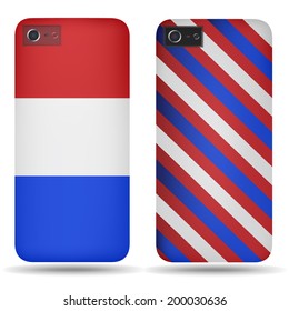 Rear covers smartphone with flags of Netherlands 