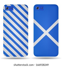 Rear covers smartphone with flags of  Scotland
