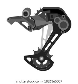 Rear derailleur Bike rear speed folding Vector