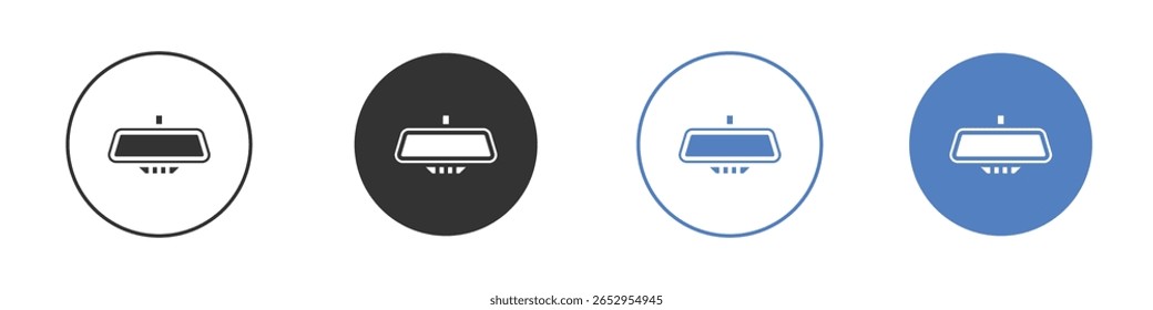 Rear mirror icon logo graphic designs