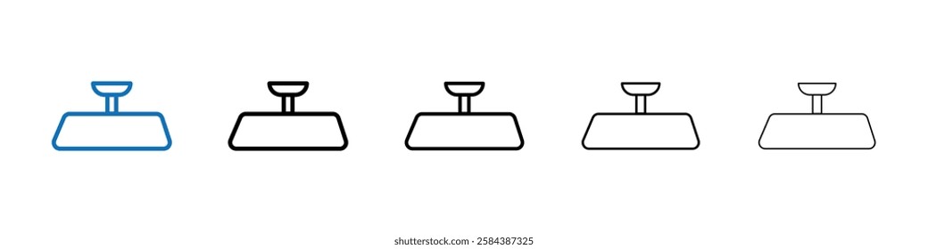 Rear mirror icon Outline vector logo for web ui