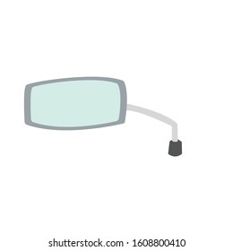rear mirror simple clip art vector illustration