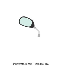 rear mirror simple clip art vector illustration