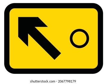 Rear mounted on maintenance vehicles, Lanes closed to traffic ahead by vehicles carrying out mobile road works (Alternative types), road signs in the United Kingdom