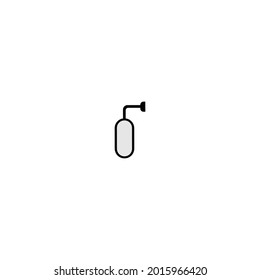 rear view car mirror icon in black frame isolated on white background illustration design