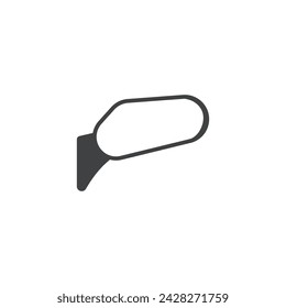 rear view icon vector template illustration logo design