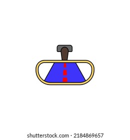 rear view mirror icon vector design templates 