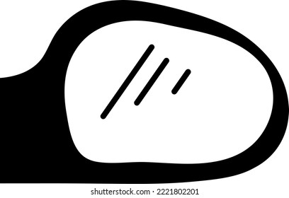 rear view mirror icon vector symbol template.eps