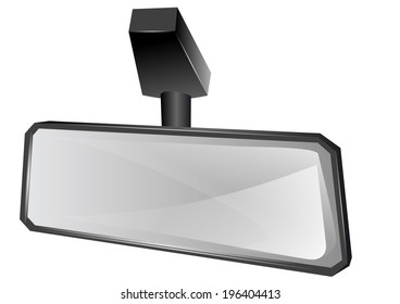 rear viewer mirror isolated on white background