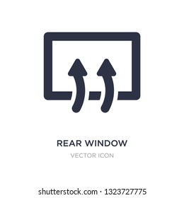 rear window defrost icon on white background. Simple element illustration from UI concept. rear window defrost sign icon symbol design.