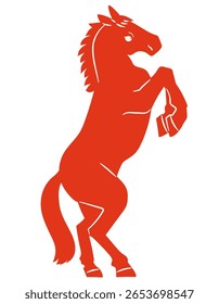 Criação de silhueta de cavalo Ilustração de vetor
