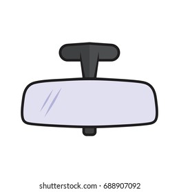 Rearview mirror icon vector - Shutterstock ID 688907092
