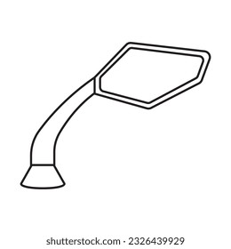 Rearview mirror icon vector illustration simple design