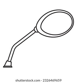 Rearview mirror icon vector illustration simple design