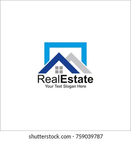 Reas estate vector logo, design template