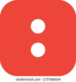 Reason or colon sign vector