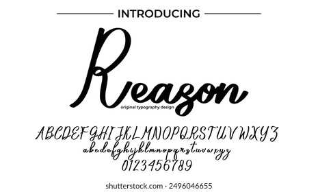 Pincel con estilo pintado con letras mayúsculas del Vector, alfabeto, tipografía