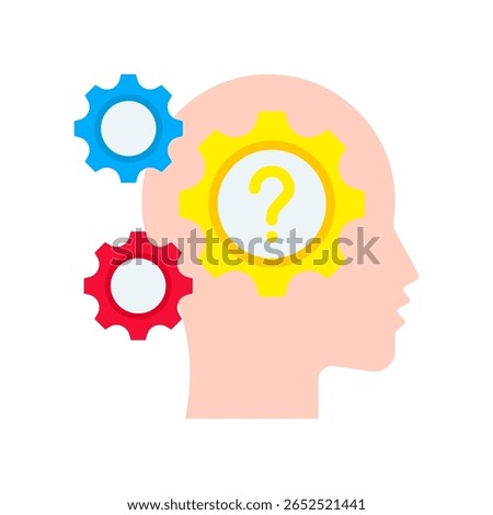 Reason Icon Flat Vector Illustration