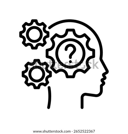 Reason Icon Line Vector Illustration