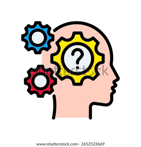 Reason Icon Lineal Color Vector Illustration