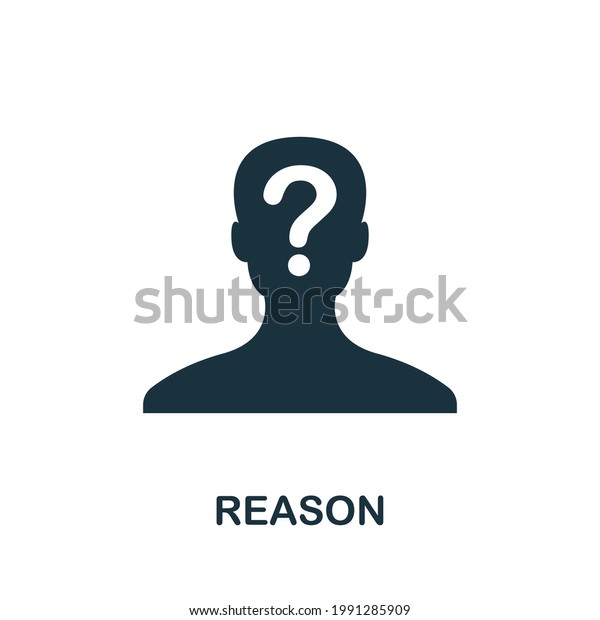 Reason Icon Simple Creative Element Filled Stock Vector (Royalty Free ...