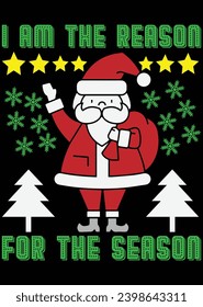 
I Am The Reason For The Season eps cut file for cutting machine