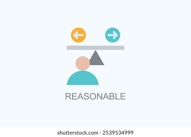 Vector razonable o logotipo signo símbolo ilustración