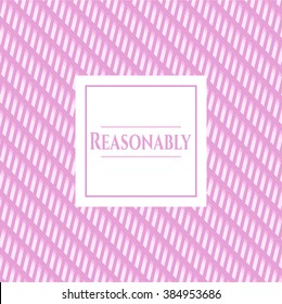 Reasonably banner or card