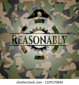 Reasonably camouflaged emblem