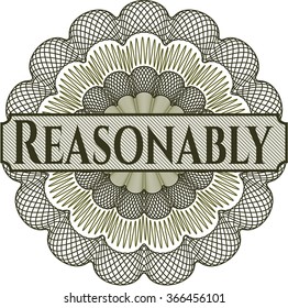 Razonable rosette estilo dinero