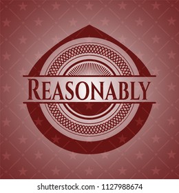 Reasonably retro red emblem