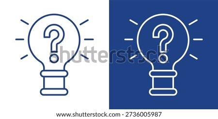 Reasoning Blue And White Icon Style Collection