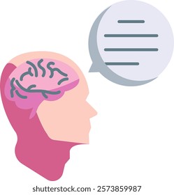 Reasoning Icon - Flat Color Style - Critical Thinking Theme