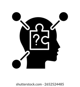 Reasoning Icon Glyph Vector Illustration