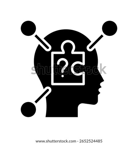 Reasoning Icon Glyph Vector Illustration