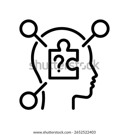 Reasoning Icon Line Vector Illustration