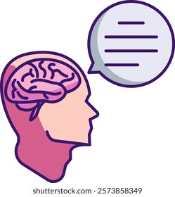 Reasoning Icon - Lineal Color Style - Critical Thinking Theme