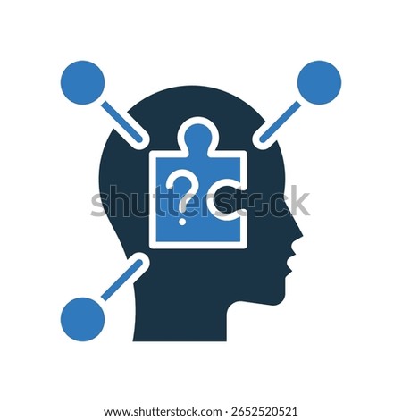 Reasoning Icon Mixed Vector Illustration