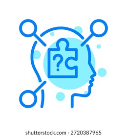 Ícone De Raciocínio Na Ilustração Do Vetor De Forma