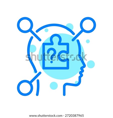 Reasoning Icon In Shape Vector Illustration