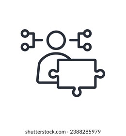 reasoning icon. vector.Editable stroke.linear style sign for use web design,logo.Symbol illustration.
