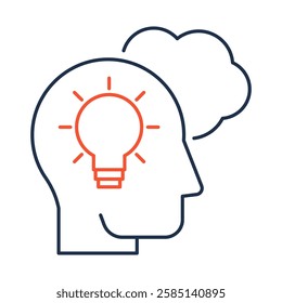 Reasoning – Lightbulb Illustration Representing Logical Thought and Deductive Reasoning for Effective Decision-Making and Problem Solving