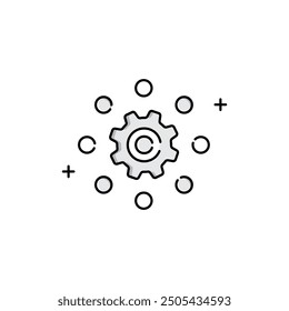 Reasoning and Logic Illustration Icon Design, analysis, decision making, cognition, mental process, problem solving